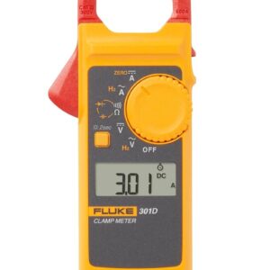 Fluke 301D Pinza Amperimétrica AC/DC Alcance 600 A Cuerpo de 16 mm Mandíbula 34 mm Voltaje Resistencia Continuidad y Frecuencia