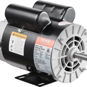 VEVOR Compresor de Aire 5 HP SPL, Motor Eléctrico, 230 V, 17,6 A, Bastidor de 56", 3450 RPM, Eje con Chaveta de 5/8", Longitud del Eje de 1,88", Rotación en Sentido Horario/Antihorario, Monofásico
