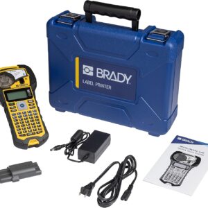 Brady M210 Kit de Impresora de Etiquetas portátil (M210-KIT), Amarillo/Negro