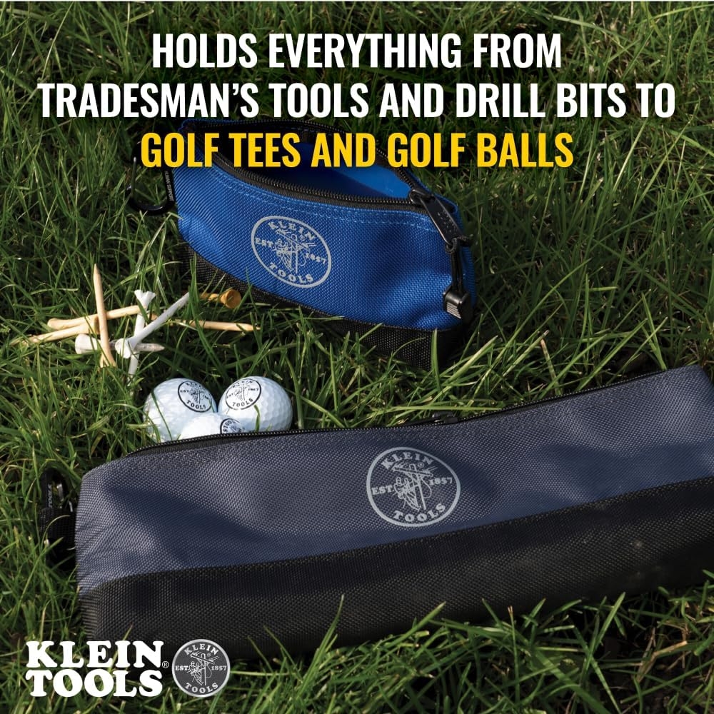 Klein Tools 55569 - Bolsa de Herramientas con Cierre y mosquetones, Parte Inferior Reforzada, Resistente al Agua 1680d, Paquete de 5 tamaños 5 Klein Tools 55569 - Bolsa de Herramientas con Cierre y mosquetones, Parte Inferior Reforzada, Resistente al Agua 1680d, Paquete de 5 tamaños – Vista 5