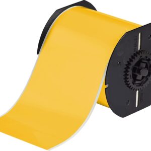 Brady B30C-4000-595-YL 100' Length x 4" Width, B-595 Vinyl, Yellow BBP31 Indoor/Outdoor Tape