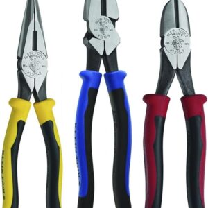 KLEIN TOOLS KTM0005 | Kit De Pinzas | 3 Piezas | Cortes Precisos