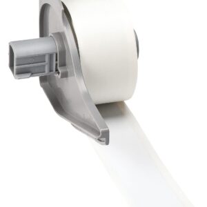 Brady All Weather - Cinta de etiquetas de vinilo con adhesivo permanente para impresoras M710 y BMP71-1" x 50', Blanco. M7C-1000-595-WT
