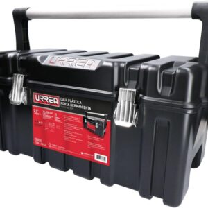 Urrea CPU20A Caja portaherramientas plástica con broches metálicos y charola 21" x 11" x 10"