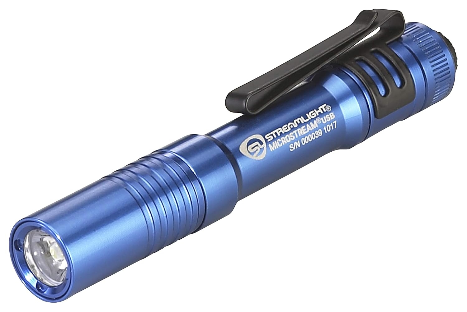 Streamlight 66603 MicroStream 250-Lúmenes Recargable USB Linterna de Bolsillo con Cable USB y Cordón, Empaque Almeja, Azul 1 Streamlight 66603 MicroStream 250-Lúmenes Recargable USB Linterna de Bolsillo con Cable USB y Cordón, Empaque Almeja, Azul