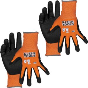 KLEIN TOOLS 60580 | Guantes Nivel De Corte A1 | Talla M | Agarre Seguro