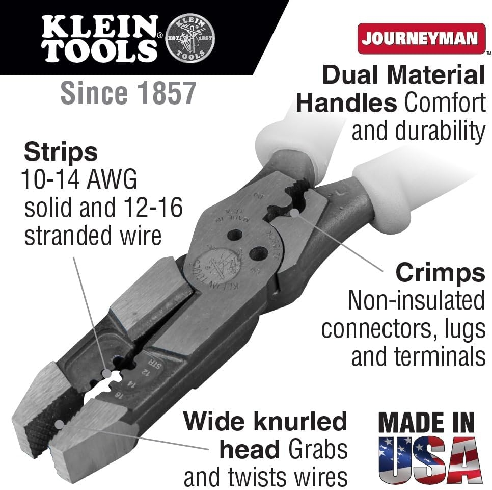 KLEIN TOOLS J215-8CR | Pinzas Híbridas | Alta Palanca | Pelacables 4 KLEIN TOOLS J215-8CR | Pinzas Híbridas | Alta Palanca | Pelacables – Vista 4