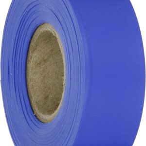 Brady Blue Flagging Tape for Boundaries and Hazardous Areas - Non-Adhesive Tape, 1.188" Width, 300' Length (Pack of 1) - 58345