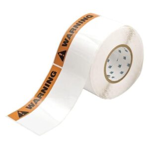 Brady THTEL-25-483-1-WA 6" Width x 4" Height, B-483 Polyester, Red with Black on White Warning Arc Flash Label (1000 per Roll)