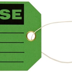 Brady 86761 B-853 Cardstock, 3" Width, 5-3/4" Height, Black On Green Color Production Status Tag (Pack Of 100)