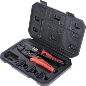 KLEIN TOOLS 3000CRKIT | Juego Para Crimpado | 4 Troqueles |Crimpado Preciso