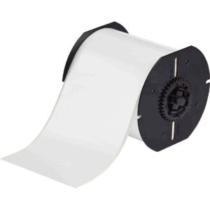 Brady B30C-4000-569-WT 100' Length x 4" Width, B-569 Hi-Performance Polyester, White BBP31 Low-Halide Tape