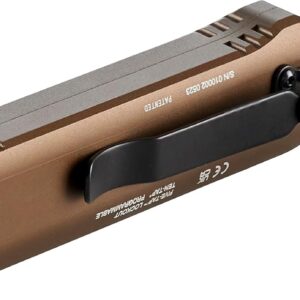 Streamlight 88813 Wedge 50-500 Lumenes Linterna Led Recargable, Lampara de Mano Coyote, Luz Led Blanca, Incluye cable USB-C & cordon