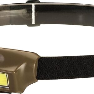 Streamlight 61707 Bandit 180-Lúmenes LED Linterna Frontal Recargable USB con Clip para Gorro y Correa, Coyote