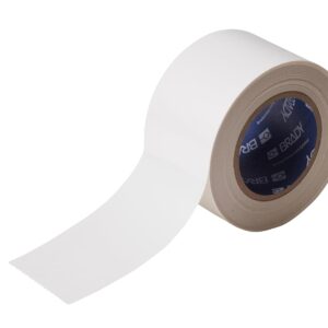 Brady ToughStripe Nonabrasive Floor Marking Tape, 100' Length, 3" Width, White (Pack of 1 Roll)