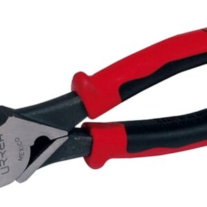 Urrea 259GHLX Pinza para electricista con mango bimaterial de 9-3/8" corte lateral con poncha cable alta
