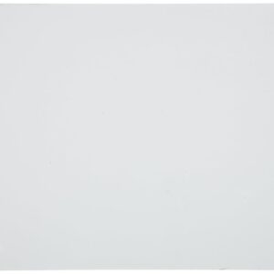 Brady 13632 10.25" Length x 7.25" Width, B-555 Aluminum, White Sign Blanks (Pack of 10)