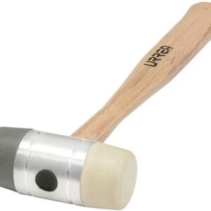 Urrea Herramientas 1363 Martillo Tapas Plásticas Intercambiables, Mango de Madera, 13 Oz