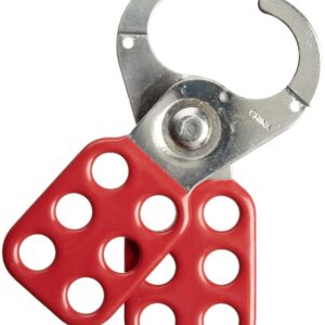 Brady Steel Lockout Hasp with Vinyl-Coated Handle, 1" Inside Jaw Diameter (Pack of 12)