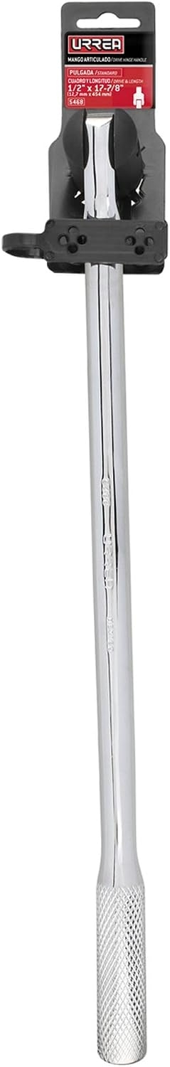 Urrea 5468 Mango articulado cromado para dado cuadro de 1/2", 17-7/8" 2 Urrea 5468 Mango articulado cromado para dado cuadro de 1/2", 17-7/8" – Vista 2