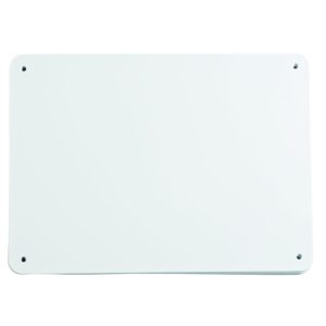 Brady 13623 10.25" Width x 7.625" Height, B-401 Plastic, White Sign Blanks (Pack of 10)