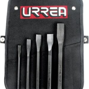 Urrea 86A Juego combinado de cinceles corta frío, 5 piezas