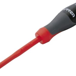 Urrea 9702T Destornillador con mango trimaterial 1000 V, punta phillips 2 x 4"