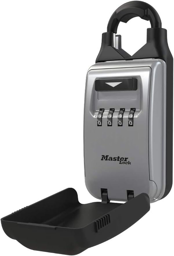 Master Lock Caja de seguridad, pon tu propia combinación, capacidad para 5 llaves, 6 Key Capacity 1 Master Lock Caja de seguridad, pon tu propia combinación, capacidad para 5 llaves, 6 Key Capacity