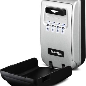 Master Lock Caja de seguridad, pon tu propia combinación, capacidad para 5 llaves, Montaje en pared de luz, 6 Key Capacity