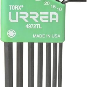 Urrea 4972TL Juego de llaves largas hexagonales tipo "L", Torx, 7 piezas