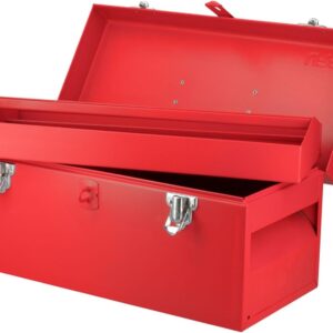 Urrea D3 Caja portaherramientas metálica color rojo 16" x 7" x 7"
