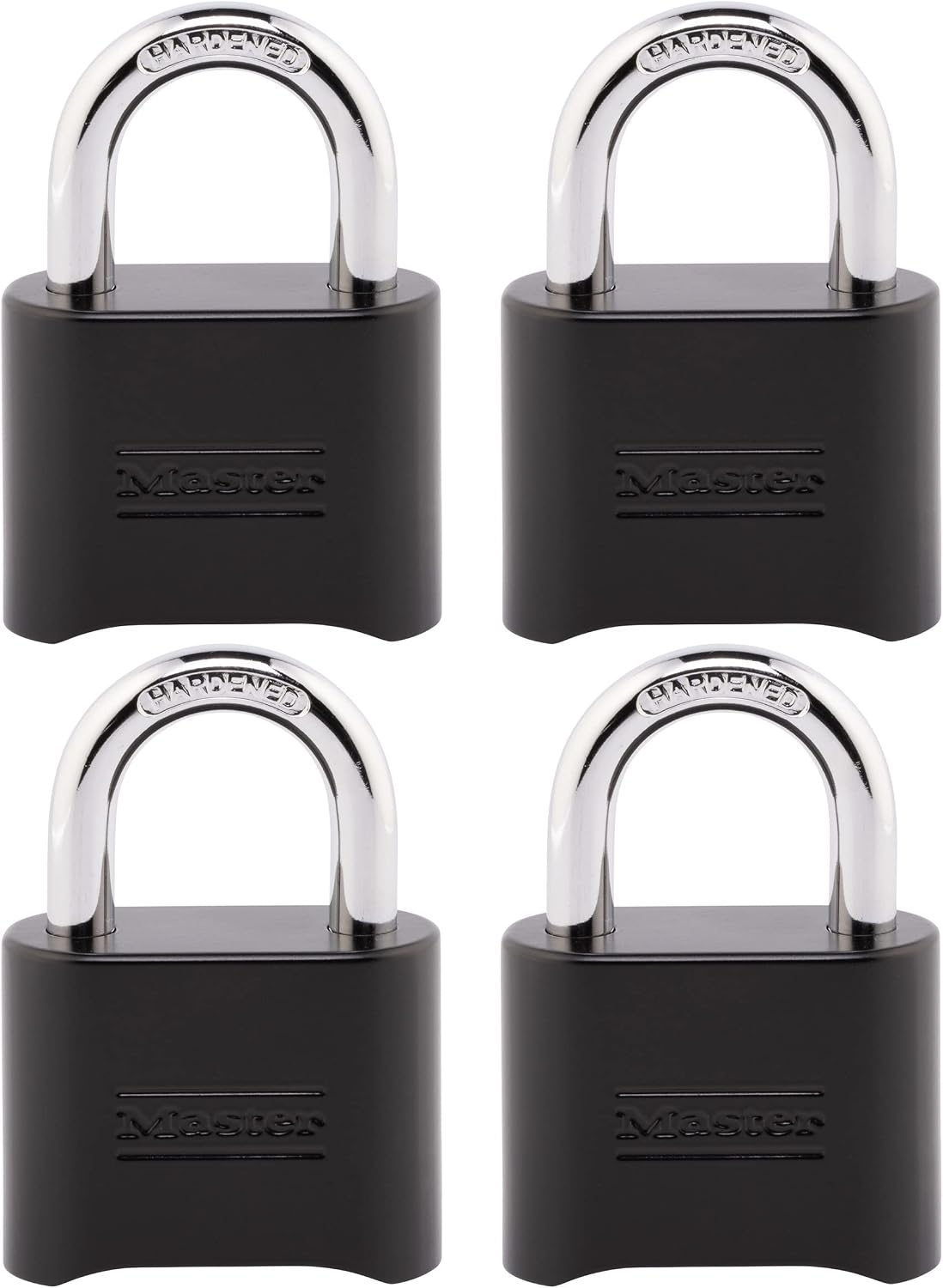 Master Lock - Candado de combinación negro, configura tu propio candado combinado, resistente a la intemperie para interiores y exteriores con código para clóset de gimnasio, puerta, cobertizo, 4 Master Lock - Candado de combinación negro, configura tu propio candado combinado, resistente a la intemperie para interiores y exteriores con código para clóset de gimnasio, puerta, cobertizo, – Vista 4