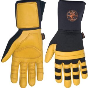 KLEIN TOOLS 40080 | Guantes De Liniero | Talla Mediana | Agarre Seguro