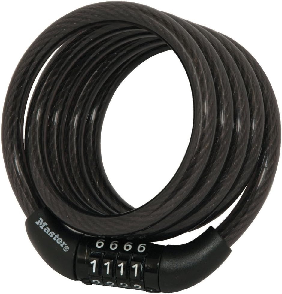 Master Lock 8143D Cable de Acero con Combinación para Bicicletas/Rejas 1 Master Lock 8143D Cable de Acero con Combinación para Bicicletas/Rejas