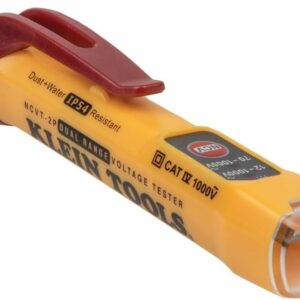 Klein Tools - Probador de sin contacto de Voltaje de doble rango de 12 a 1000 V Corriente Alterna o de 70 a 1000 V CA, para voltaje estándar y bajo NCVT-2P