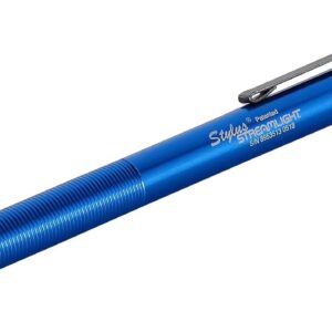 Streamlight 65050 Stylus Linterna bolígrafo 6-1/4" (16 cm) con prensa para bolsillo y luz LED blanca, azul
