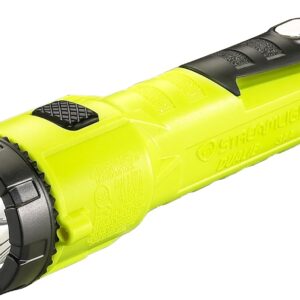 Streamlight 68782 Dualie 3AA 245-Lumen Intrinsically Safe Dual Beam LED Flashlight With Magnetic Clip and 3 "AA" Alkaline Batteries, Yellow – Box Packaged