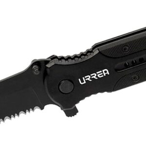 Urrea 686 Navaja abatible de acero inoxidable hoja aserrada