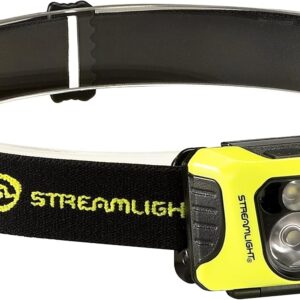 Streamlight 61420 Enduro Pro 200-Lúmenes LED Linterna Frontal con Baterías Alcalinas AAA y Correa Elástica, Amarilla