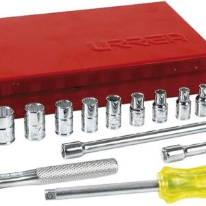Urrea 47111 1/4-Inch 12 Point Drive Chrome Socket Set