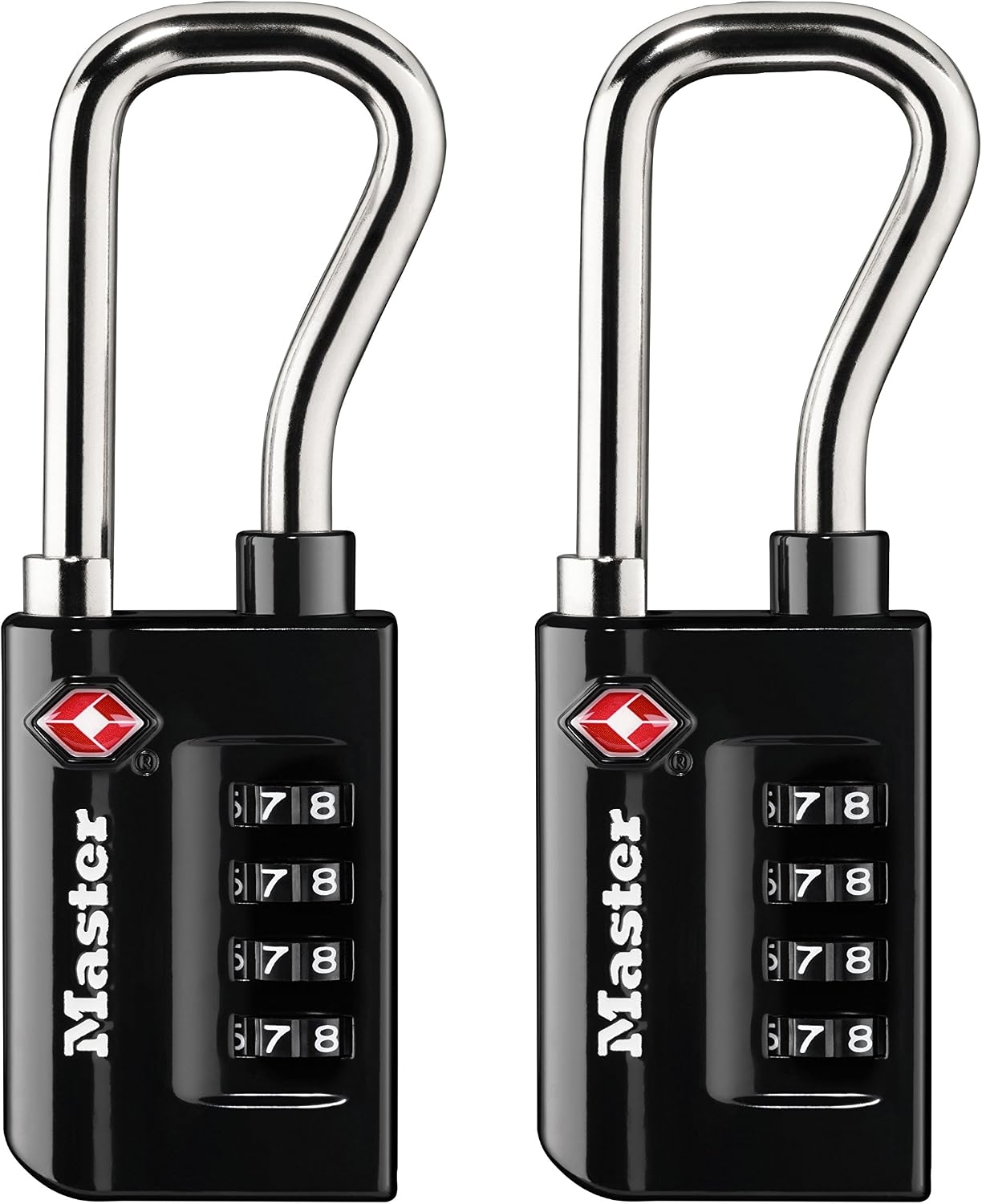 Master Lock Candado de combinación numérica para equipaje, aceptado por TSA, reconfigurable, puedes configurarlo tú mismo, Numérico, Paquete de 2 1 Master Lock Candado de combinación numérica para equipaje, aceptado por TSA, reconfigurable, puedes configurarlo tú mismo, Numérico, Paquete de 2