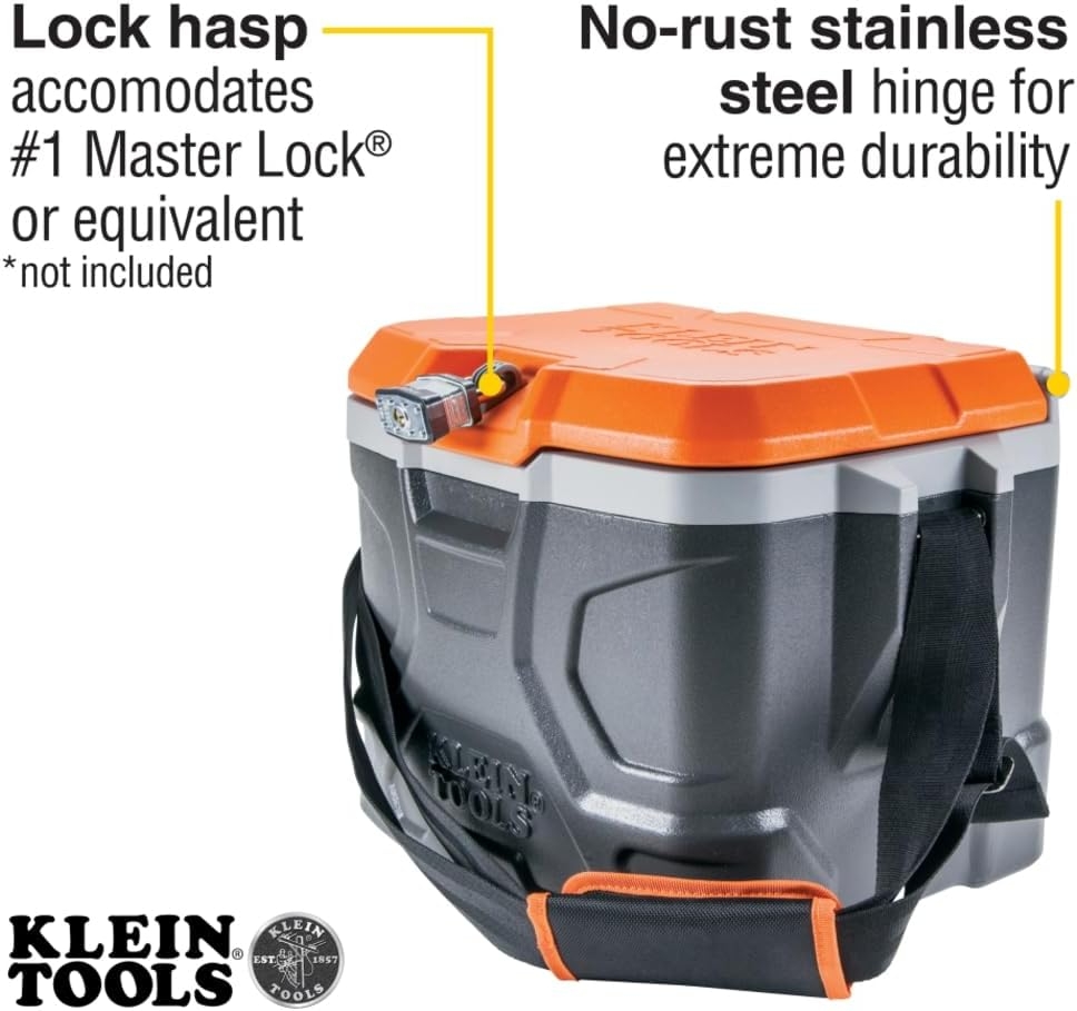 KLEIN TOOLS 55600 Hielera Tradesman Pro Portatil Resistente, 16 litros 3 KLEIN TOOLS 55600 Hielera Tradesman Pro Portatil Resistente, 16 litros – Vista 3