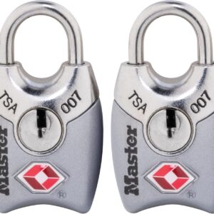 Master Lock 4689T Juego de Candados para Equipaje de 25 mm, 2 Piezas
