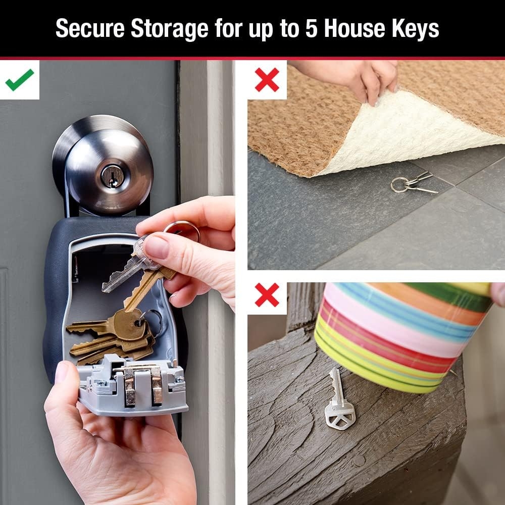 Master Lock - Caja de bloqueo de llave con código, caja de bloqueo al aire última intervensión para agentes inmobiliarios, administradores de propiedades y propietarios, ideal para alquileres a corto 4 Master Lock - Caja de bloqueo de llave con código, caja de bloqueo al aire última intervensión para agentes inmobiliarios, administradores de propiedades y propietarios, ideal para alquileres a corto – Vista 4