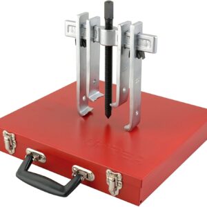 Urrea Herramientas 4214B Juego de Extractor Quijada Recta, 6 Ton, 8 Piezas, Caja Metálica