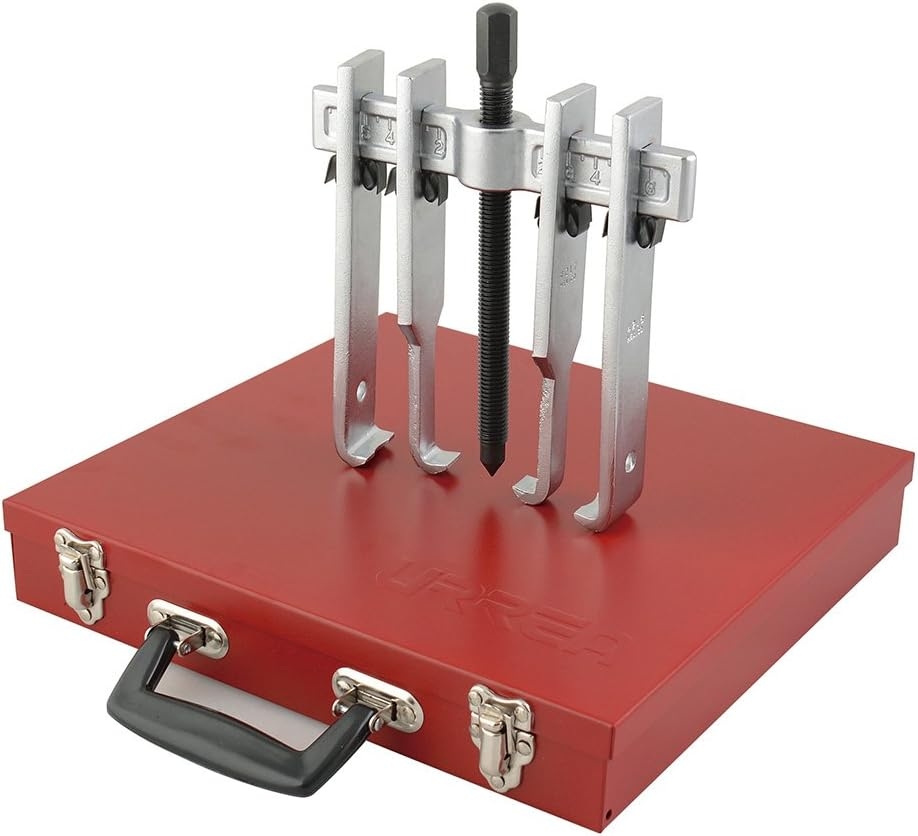 Urrea Herramientas 4214B Juego de Extractor Quijada Recta, 6 Ton, 8 Piezas, Caja Metálica 3 Urrea Herramientas 4214B Juego de Extractor Quijada Recta, 6 Ton, 8 Piezas, Caja Metálica – Vista 3