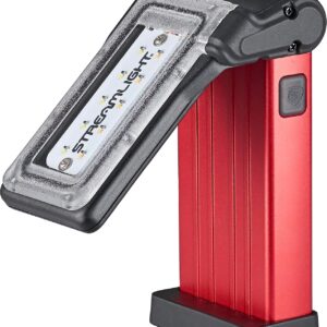 Streamlight 61501 Flipmate USB Rechargeable Multi-Function Compact Work Light, Red
