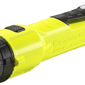 Streamlight 68793 Dualie 275-Lumen Multi-Functional, Intrinsically Safe, Rechargeable Flashlight With Magnetic Clip and 120V/100V AC Charger, Yellow