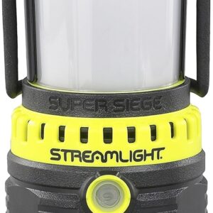 Streamlight 44945 Super Siege 1100-Lumen Rechargeable Lantern With 120-Volt AC Charger and Portable USB Charger, Yellow