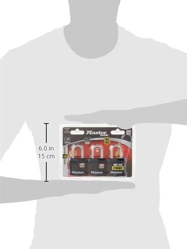Master Lock 106045 311TRIHCMX Candado Laminado para Exterior, 40 Mm, 3 Pack 2 Master Lock 106045 311TRIHCMX Candado Laminado para Exterior, 40 Mm, 3 Pack – Vista 2